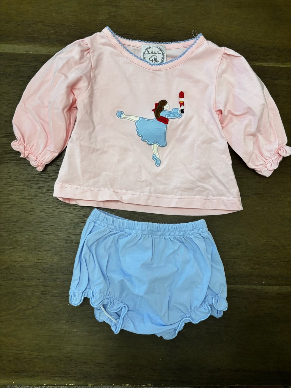 Nutcracker Ballet Applique Baby Matching Set
